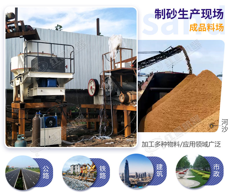 制砂生產線成品質量高、效益高